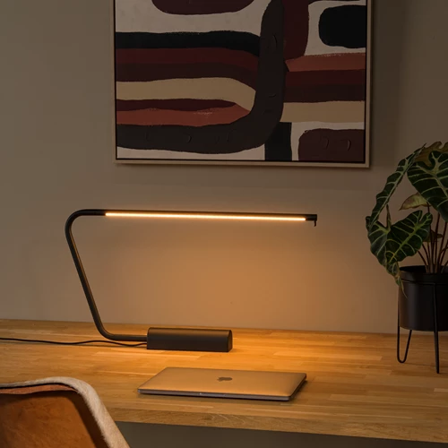 Lucide MADISON - Schreibtischlampe - LED Dim. - 1x6,5W 2700K - Schwarz - Atmosphäre 1